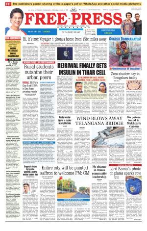 Free Press Journal Bhopal Edition Wed Apr