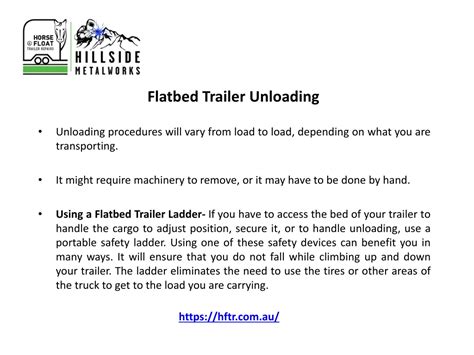 PPT - Safely Loading & Unloading Flatbed Trailers PowerPoint Presentation - ID:11175157