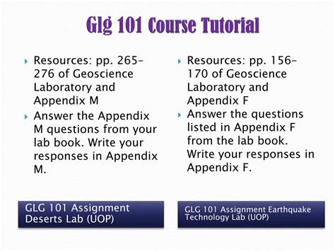 PPT GLG 101 Courses Glg101tutorialdotcom PowerPoint Presentation