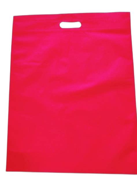 Plain Red D Cut Non Woven Bag For Shopping At Rs 170 Kg In Kolhapur