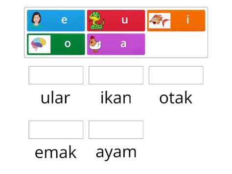 Huruf Vokal Cikgu Sham Match Up