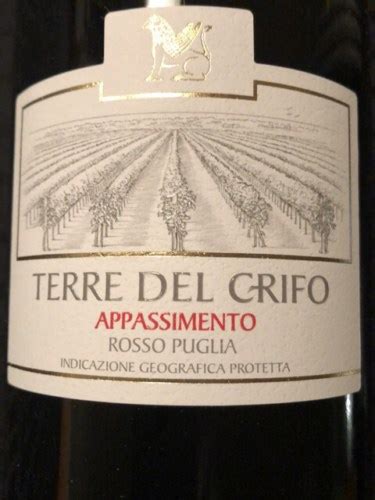 Crifo Terra Del Grifo Appassimento Rosso Vivino Us