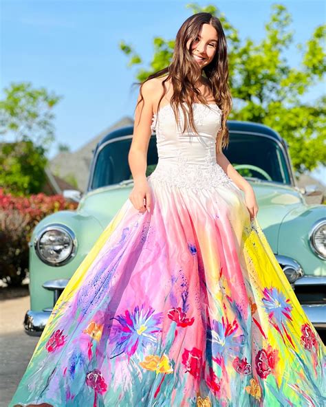 Painted Wedding Dress Dresses Images