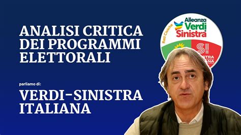 Speciale Elezioni Lidentikit Dei Partiti Verdi Sinistra Italiana L