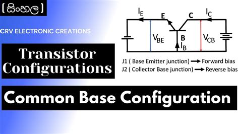 Transistor Configurations Transistor Common Base Configuration Youtube