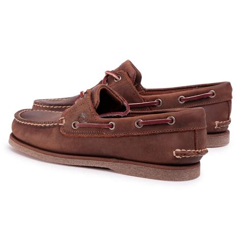 Mokassins Timberland Classic Boat Eye Tb R Md Brown Full