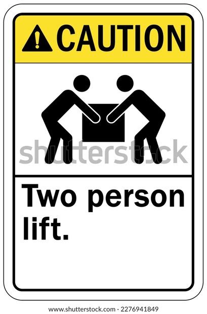 Lifting Instruction Sign Labels Stock Vector Royalty Free 2276941849