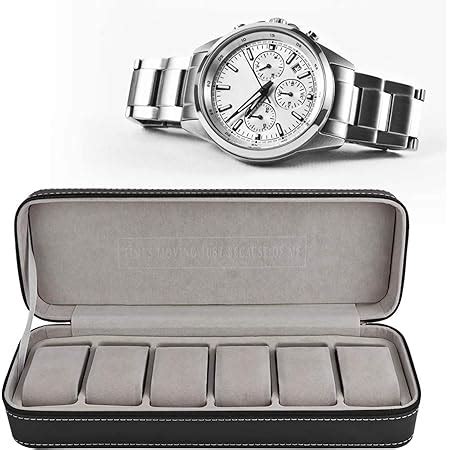 Pubamall Watch Roll Organizer Estuche Organizador De Almacenamiento De