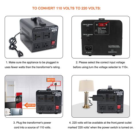 Yinleader 1500w Step Up And Step Down Voltage Transformer Converter 110v To 220v Or