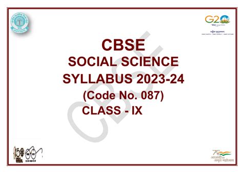 Cbse Class Social Science Syllabus Key Changes And Updates