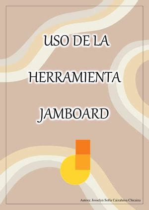 Calam O Uso De La Herramienta Jamboard Cazaluisa