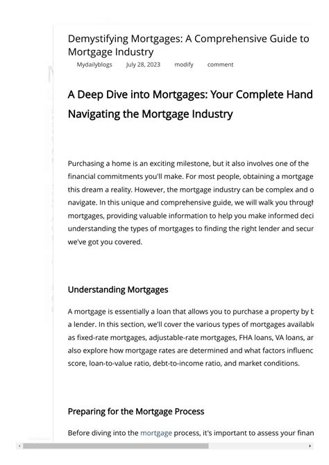 Ppt Demystifying Mortgages A Comprehensive Guide To Navigating The