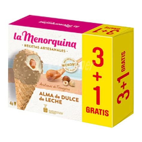 La Menorquina LA Menorquina Helado De Caramelo Con Nata Con Salsa Y