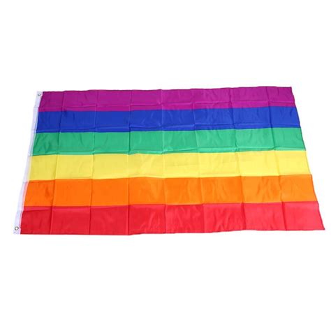Rainbow Flag 90 X 150 Cm Polyester Flag Gay Pride Grandado