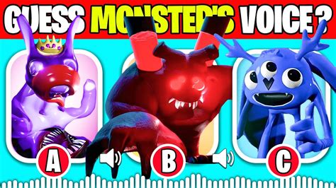 Guess The MONSTER S VOICE GARTEN OF BANBAN 4 5 DR FLUFFY INFECTED