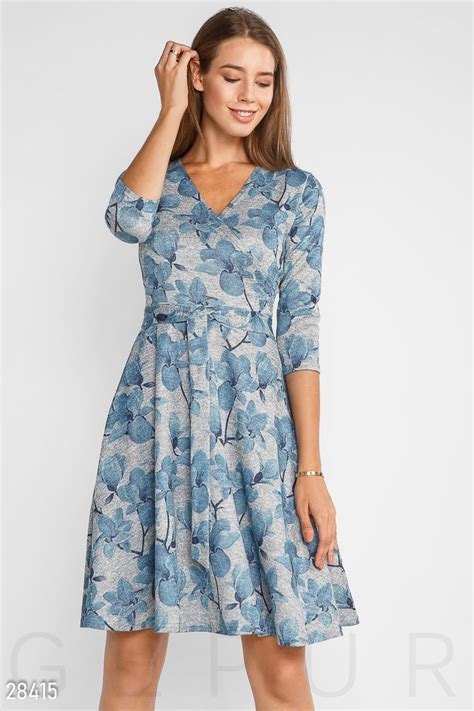Цветочное женское платье (№ 28415) ♡ Gepur - women clothes store