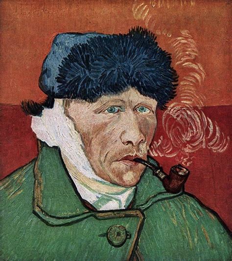 Il Postimpessionismo Vincent Van Gogh Autoritratto Del Gennaio 1889 Con Il Capo Bendato