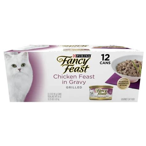 Dropship Purina Fancy Feast Wet Cat Food Chicken In Gravy 3 Oz Trays 12 Pack To Sell Online At