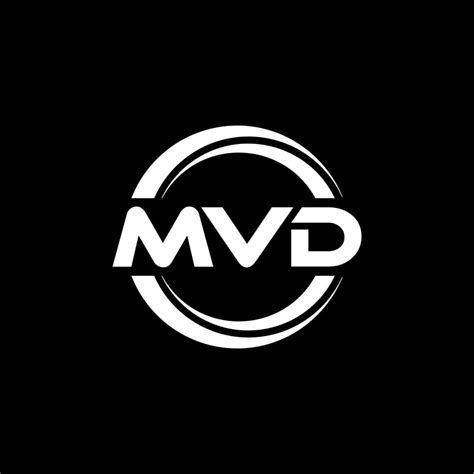 MVD letter logo design in illustration. Vector logo, calligraphy ...