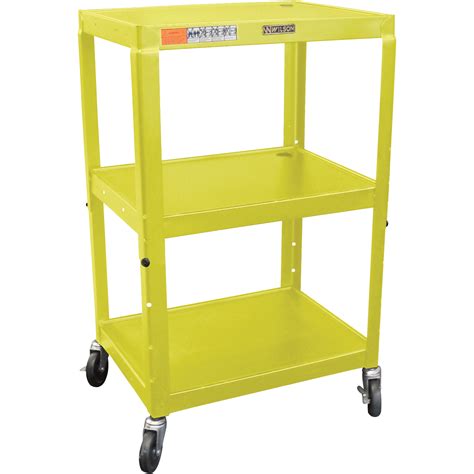 Wilson Metal Utility Cart — Height Adjustable Yellow Model W42aye