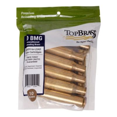 Top Brass Premium Reconditioned 50 BMG Brass Powder Valley Outdoors