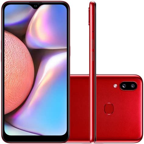 Smartphone Samsung Galaxy A10s 32gb Tela De 62″ 132mp Frontal 8mp Vermelho Império Teixeira