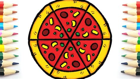 CÓMO DIBUJAR Y COLOREAR Sol Pizza Caramelo YouTube