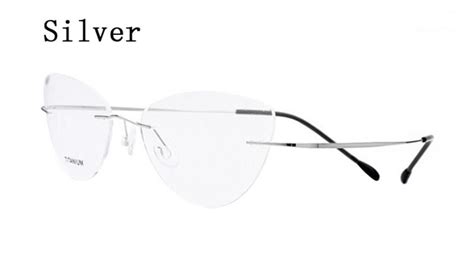 Rimless Glasses Frame Women Titanium Ultralight Ey Grandado