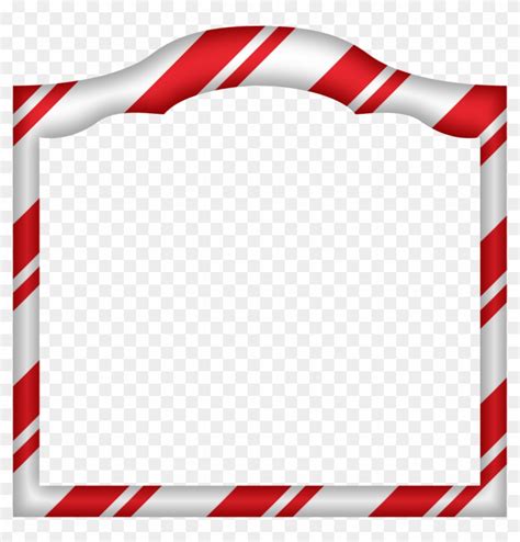 Free Christmas Picture Border Frames Candy Cane Border Clip Art