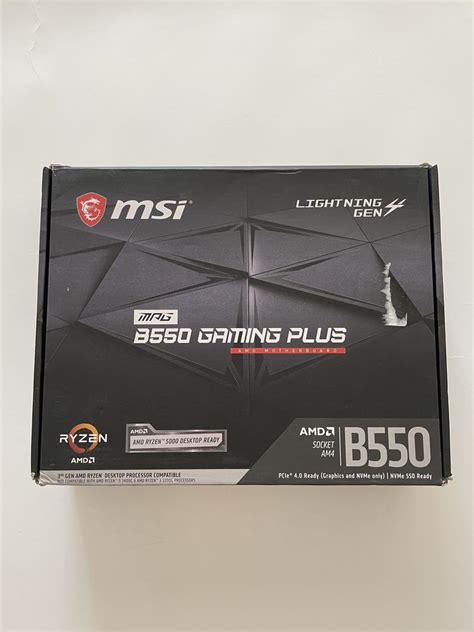Материнська плата MSI B550 Gaming plus з RGB підсвіткою: 4 900 грн ...