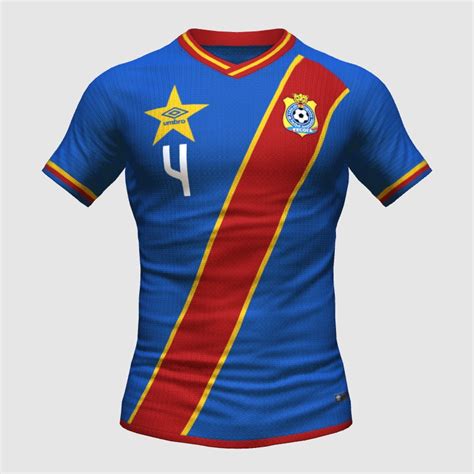 DR Congo X Umbro Home Concept Kit FIFA 23 Kit Creator Showcase