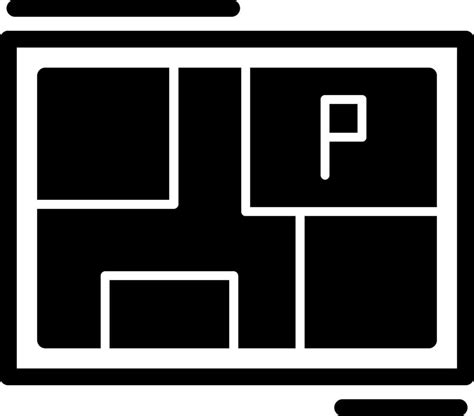 Parking Map Glyph Icon 39518805 Vector Art At Vecteezy