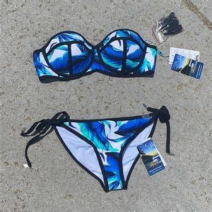 Swim New Bikini Palm Set Poshmark