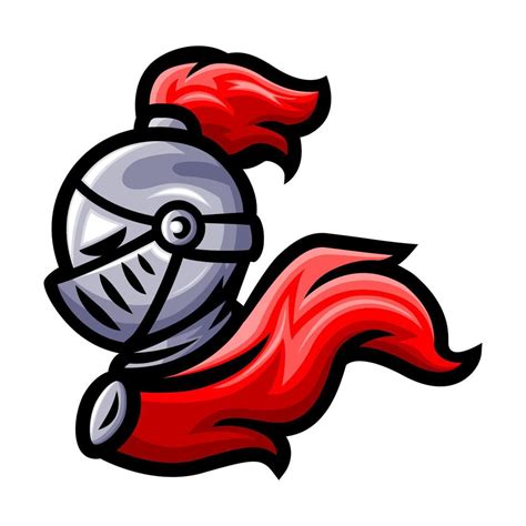 Knight Head logo mascot design 17080986 Vector Art at Vecteezy