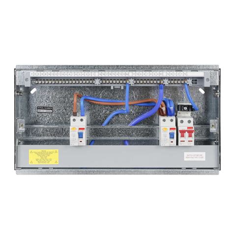 Contactum 14 Way Dual 80A Type A RCD Flush Metal Clad Consumer Unit