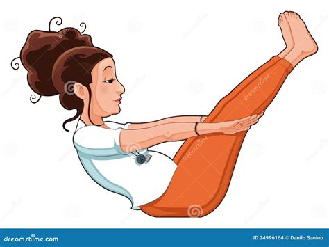 Yoga Position Stock Vector Illustration Of Position 24996164