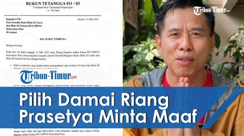 Alasan Ketua Rt Riang Prasetya Pilih Damai Dengan Pemilik Ruko Sampai