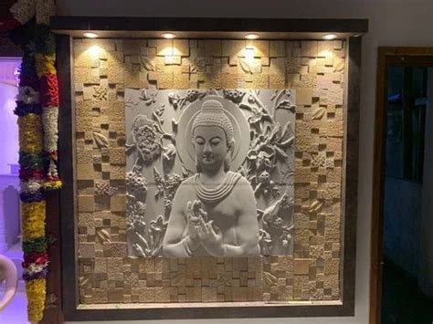 Stone Smooth Buddha Wall Mural For Home Decor Size 4 4 At Rs 1400 Sq