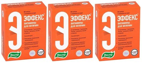 Эвалар Эффекс витамины для мужчин, 60 капсул х 3 упаковки купить на ...