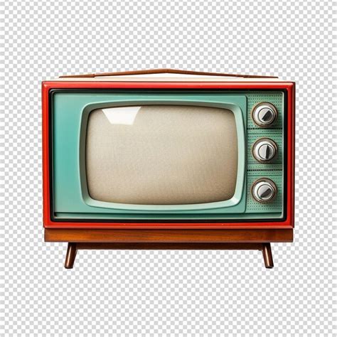 Premium Psd Retro Old Television Isolated On Transparent Background