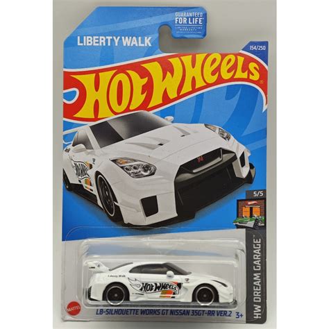 Hot Wheels Liberty Walk HW Dream Garage LB Silhouette Works GT Nissan 35GT RR Ver 2 White