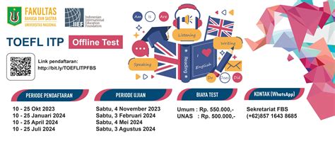 FBS Bekerja Sama Dengan IIEF Membuka Pendaftaran Tes Toefl ITP