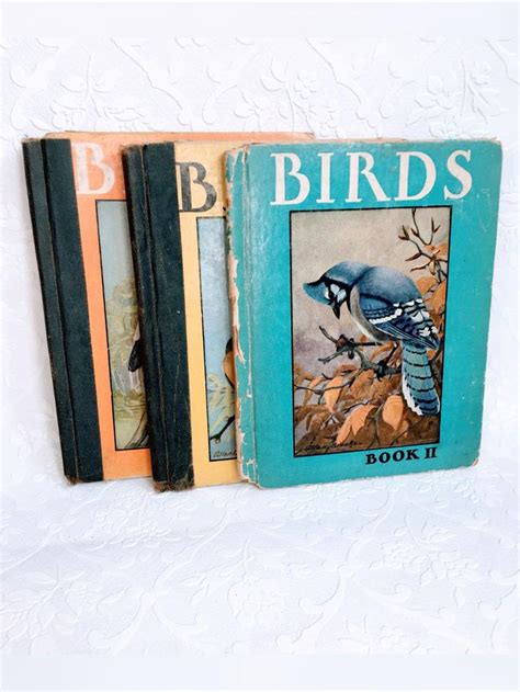 1930s Bird Book Set Of 3 Vintage Birds Bird Book Vintage Books