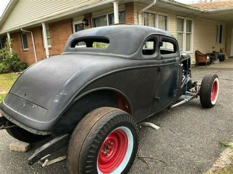 1934 Original Henry Ford Coupe Chopped Bonneville Style Hot Rod Rat