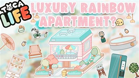 Luxury Neon Rainbow Apartment Ft Modern Mansion Aesthetic Toca Life