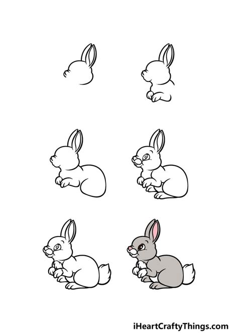 Cartoon Rabbit Drawing How To Draw A Cartoon Rabbit Step By Step