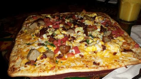 Pie Of The Viper Breakfast Pizza At Animal Kingdom Rainforest Cafe