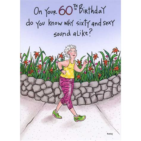 60th And Sexy Birthday Card