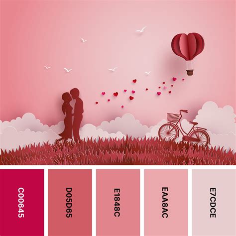30 Valentine’s Day Color Palettes for Romantic Designs | Color Meanings