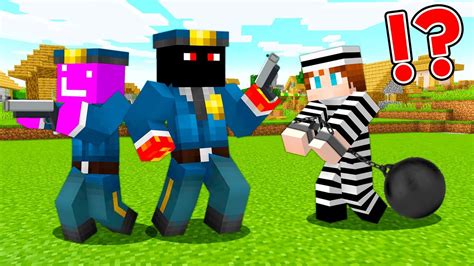 VIRAMOS POLICIAIS NO MINECRAFT PARA PRENDER LADRÕES YouTube